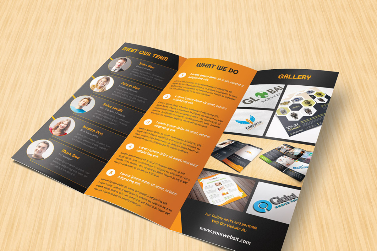 Creative Studio Trifold Brochure, a Brochure Template by Saptarang (Photo 2 of 5)