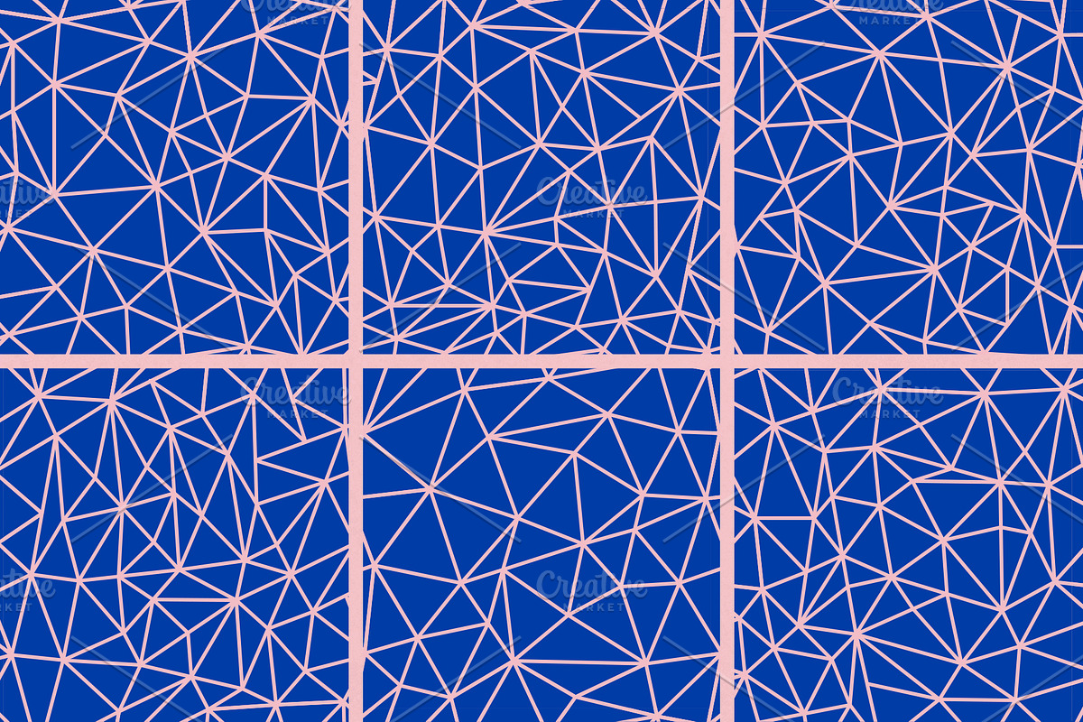 Low Poly Seamless Patterns, a Pattern Graphic by Abstracto-Create (Photo 5 of 6)