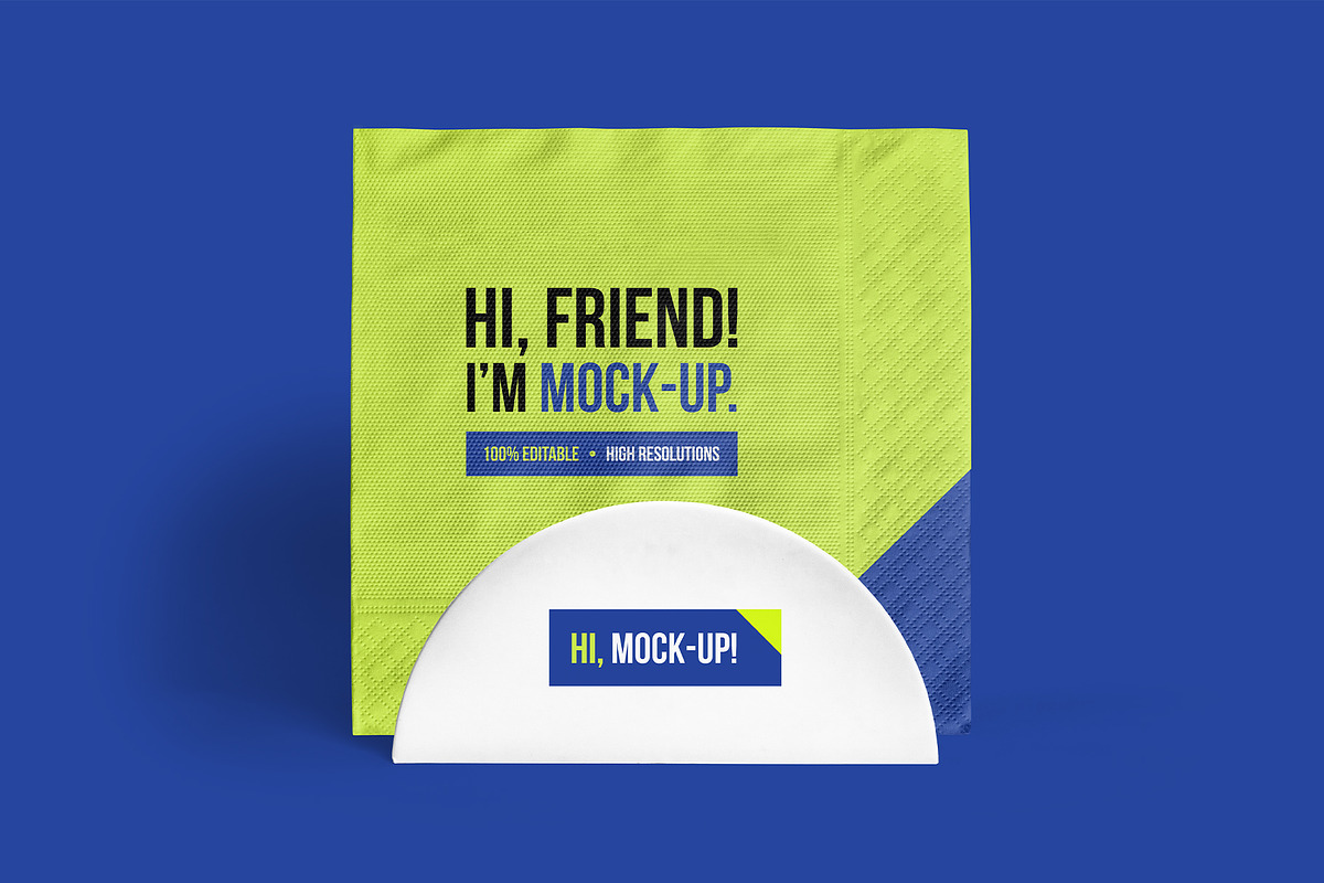 Big Paper Napkin PSD Mockups Vol2, a Product Mockup by Hi, Mock-Up! (Photo 9 of 12)