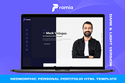 Promia- Personal Portfolio Template, a HTML Template by THESOFTKING (Thumbnail 1 of 2)