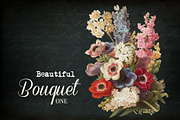 Vintage Bouquet Image 1, a Graphic by Digital Vintage (Thumbnail 1 of 4)