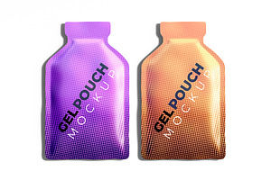 Two Gel Pouch Packs Mockup, a Product Mockup by McLittle Stock