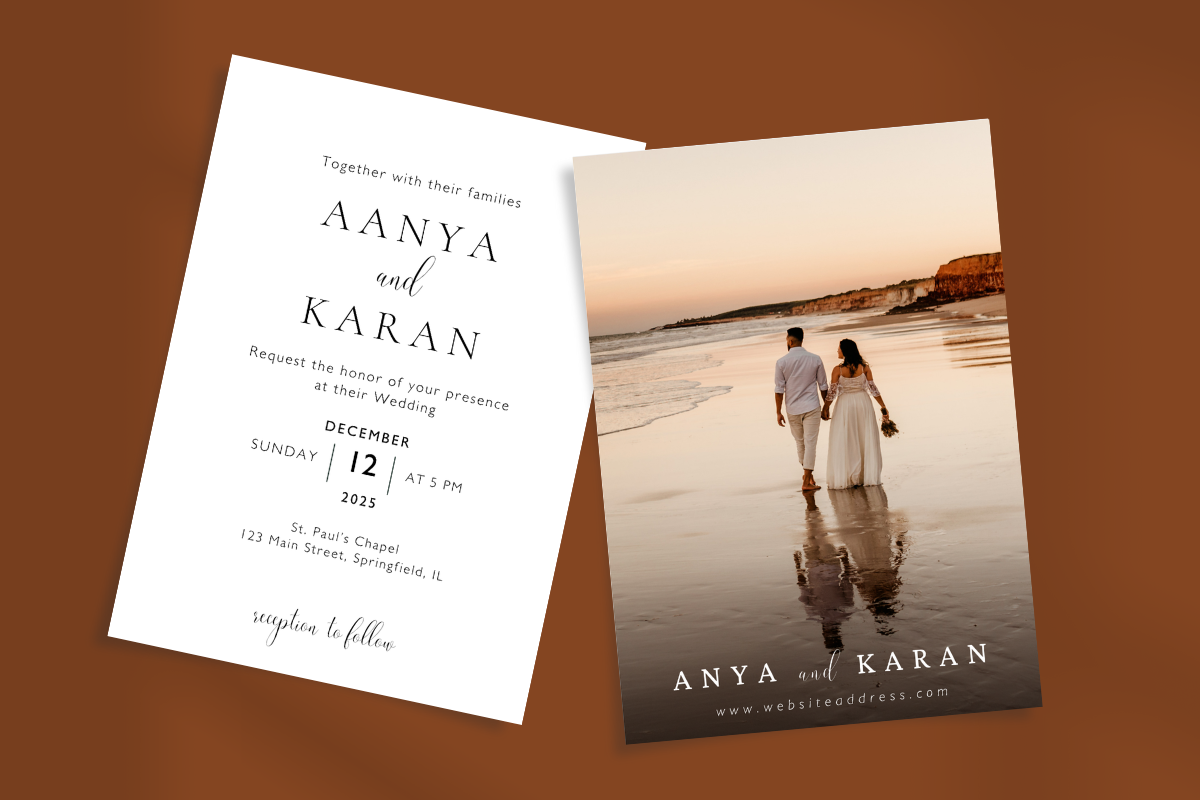 Classic Wedding Invitation Template, a Templates & Theme by Elegant_Studio44 (Photo 2 of 4)