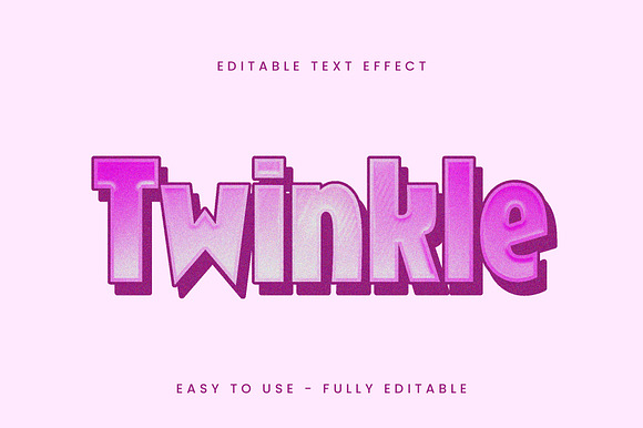 Pink Gradient Bold Text Effect preview 4