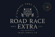 Road Race Extra + Illustrations, a Serif Font by Craft Supply Co. (Thumbnail 9 of 9)