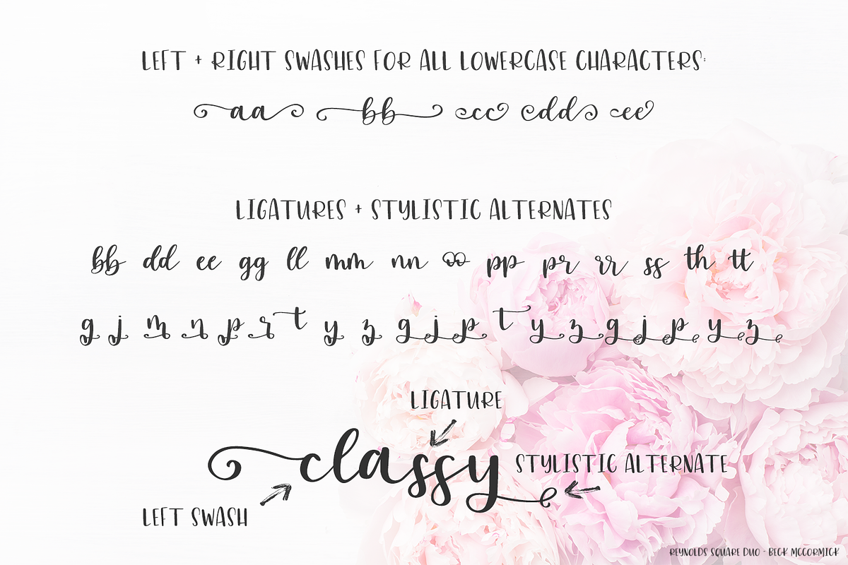 Reynolds Script and Sans Duo, a Script Font by Beck McCormick (Photo 11 of 11)