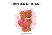 Set of Cartoon Teddy Bears 03., an Animal Illustration by KENO Mascots (Thumbnail 11 of 13)