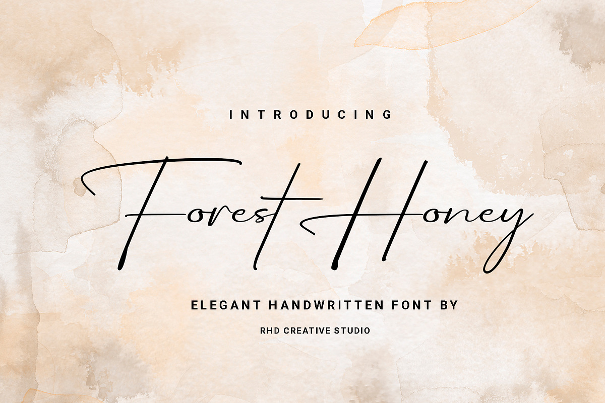 Forest Honey - Elegant Handwritten, a Handwritten Font by RHD Creative Studio (Photo 1 of 12)