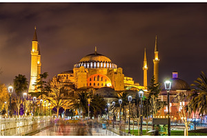 View of hagia sophia in istanbul turkey featuring hagia, istanbul, and sophia, an Architecture Photo by Leonid Andronov