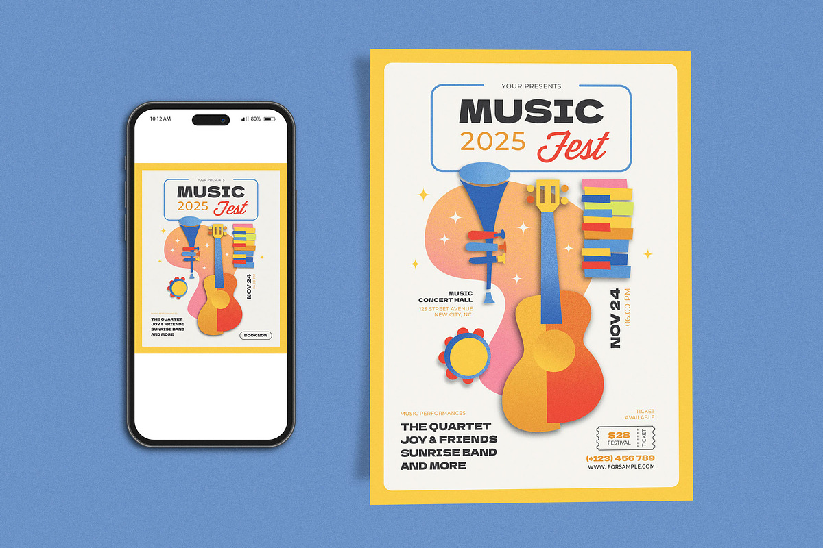 Music Fest Color, a Flyer Template by Me55enjah Design (Photo 1 of 4)