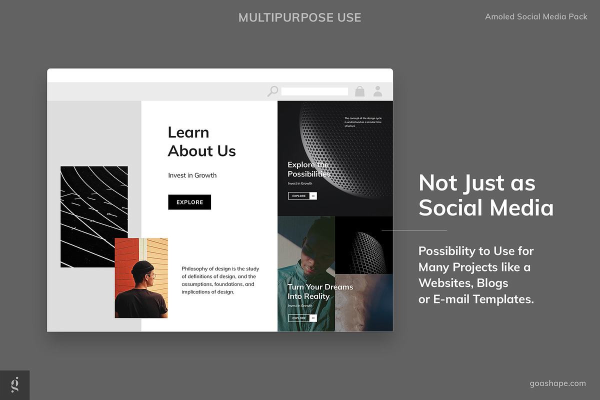 Amoled Social Media Canva Template, a Social Media Template by Goashape Studio (Photo 5 of 7)