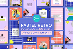 Retro Instagram Template Bundle