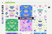 Quirky B-Flies - Clipart Collection, a Graphic by Leila Divine (Thumbnail 10 of 13)