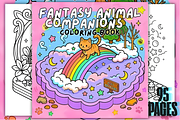 Fantasy Animal Companions Coloring, an Animal Illustration by Design Station (Thumbnail 1 of 3)