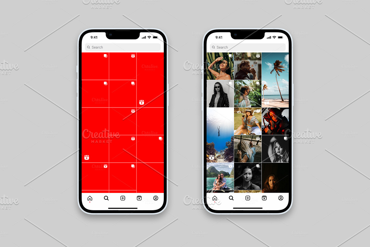 Instagram Template Mockup PSD, a Social Media Template by Dilshod Sobirov (Photo 5 of 19)