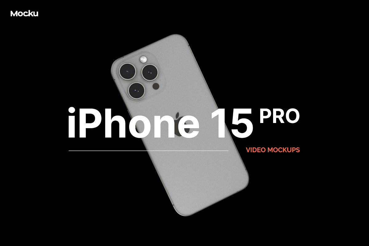 iPhone 15 PRO Video Mockup Bundle, an iPhone Mockup by Mocku (Photo 9 of 12)