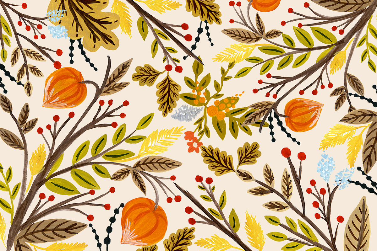 Autumn Flowers, a Texture Illustration by AnzhelikaGerman (Photo 1 of 2)