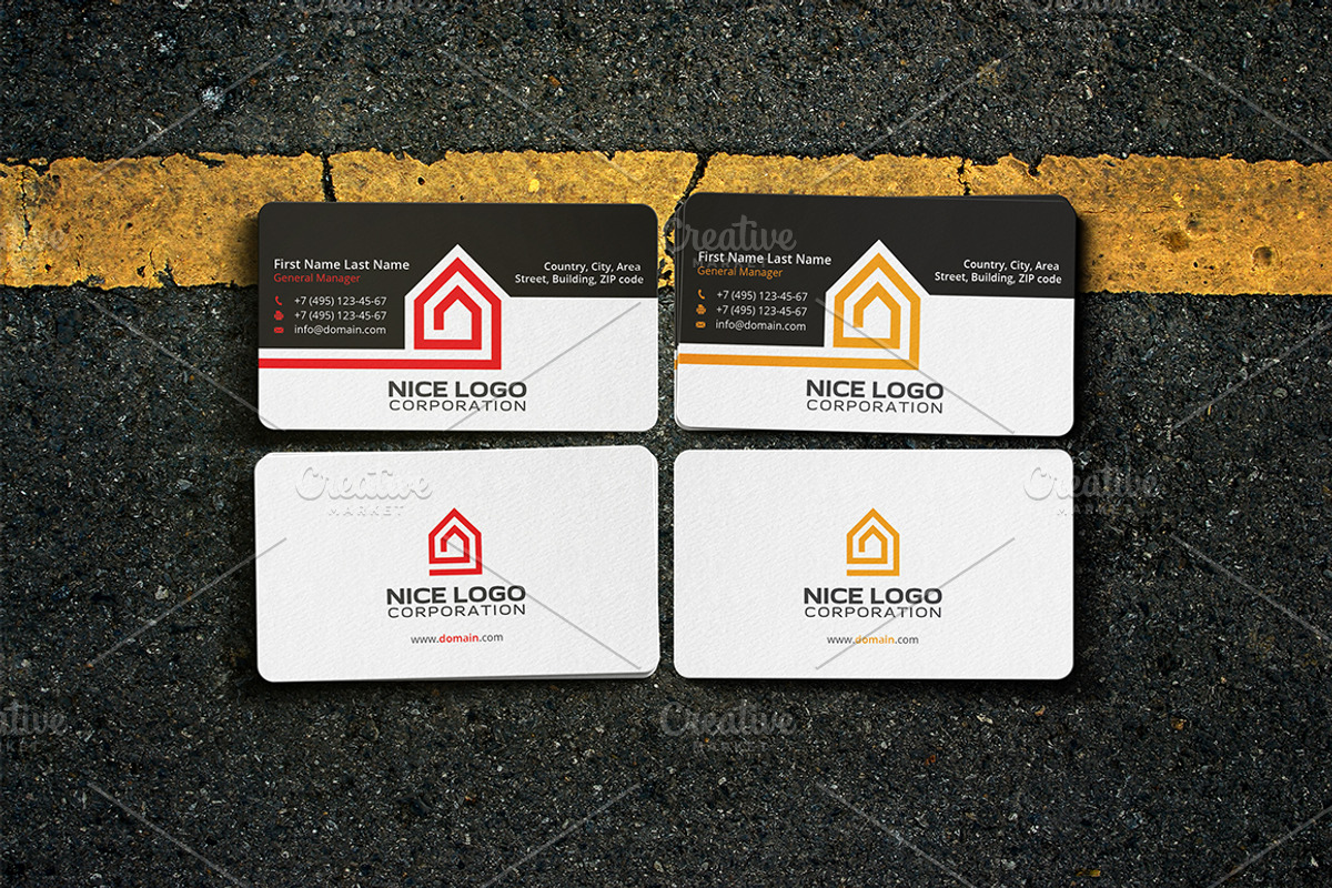 home inside the house business card, a Business Card Template by Indigo Graphic Shop (Photo 3 of 4)