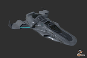 Sci-Fi Spaceship Vehicle, a Cars & Vehicle 3D Model by Pixel Landing (Thumbnail 3 of 7)
