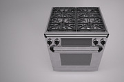 30 inch gas range cooker, a Furniture 3D Model by kjpargeterimages (Thumbnail 1 of 15)
