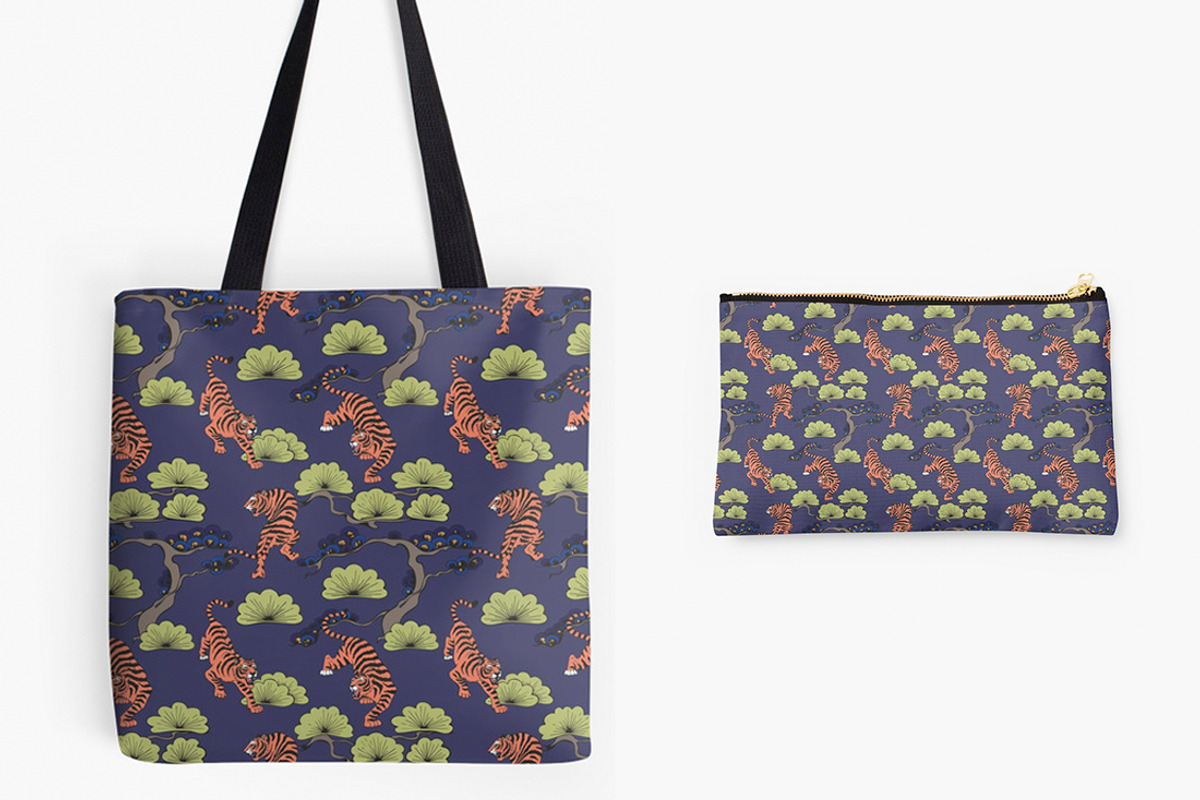 Crouching Tiger, a Pattern Graphic by Elona Laff (Photo 4 of 5)
