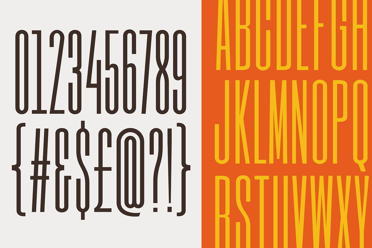 Raceband Ultra Condensed Typeface preview 5