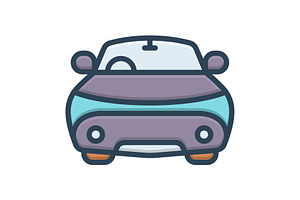 Autos automobile color icon, a Duotone Icon by Creative priyanka