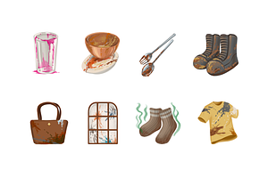 Dirty Everyday Objects, an Object Graphic by Deemak Daksina