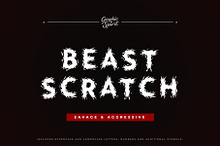 Beast Scratch Decorative Font