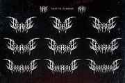 Drawn | Metal Font, a Blackletter Font by WingBuk (Thumbnail 2 of 13)