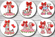 Valentine Patchwork Ornament Alphabe, a Graphic by CraftArtStudio (Thumbnail 3 of 6)
