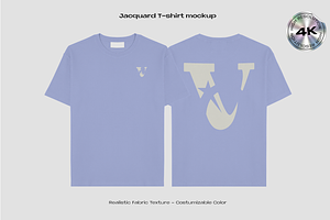 Jacquard T-shirt mockup