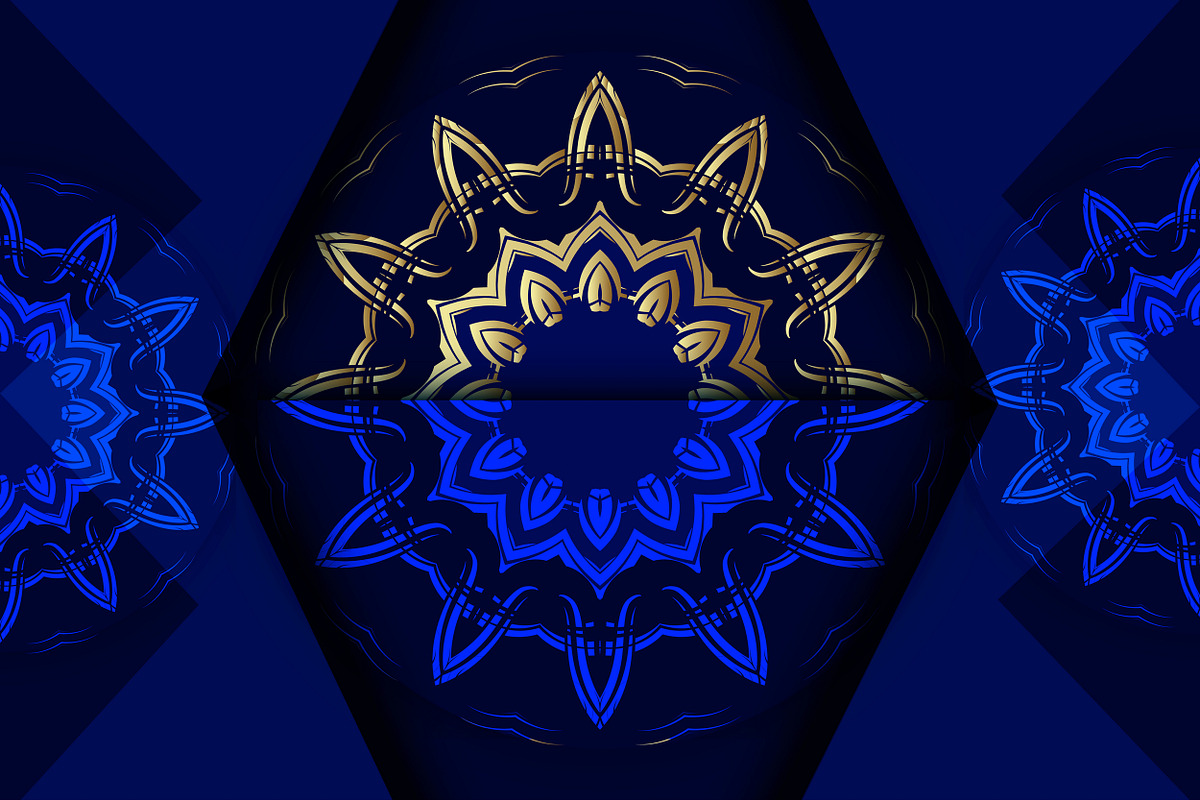 Mandala Oriental Floral art Bundle, a Background Graphic by NJ Himel (Photo 49 of 97)