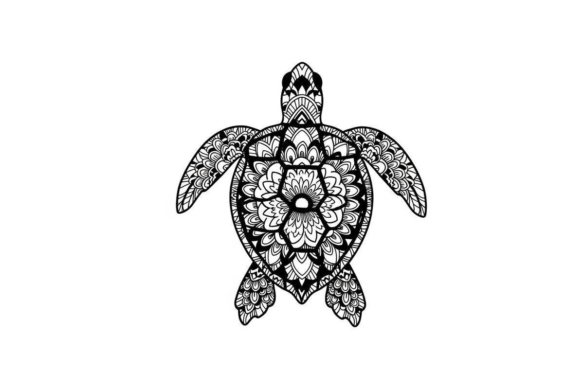 Mandala Sea Turtle SVG Bundle, an Illustration by yasushie (Photo 26 of 31)