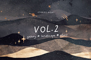 Abstract Landscape & Starry Night, a Texture Graphic by by creative paper (Thumbnail 1 of 16)