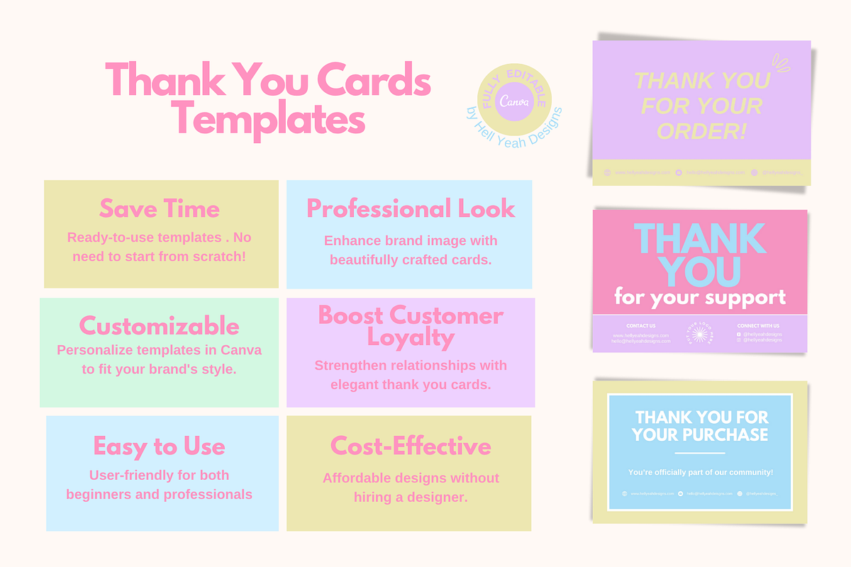 Pretty Pop Pack Cards Templates, a Card Template by Hell Yeah Designs (Photo 5 of 6)