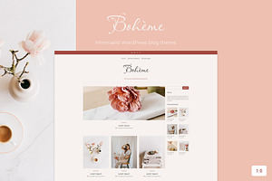 Bohème - Minimal Feminine Blog Theme