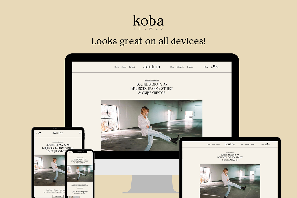 Fashion Blog WordPress Theme Jouline, a WordPress Template by KOBA themes (Photo 2 of 6)