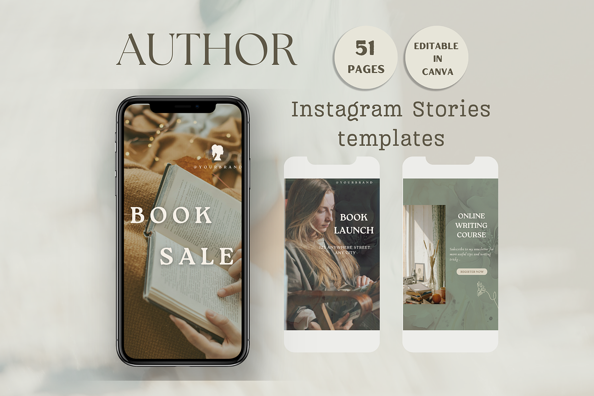Writer instagram story template, a Social Media Template by Petite Zakka Boutique (Photo 1 of 7)