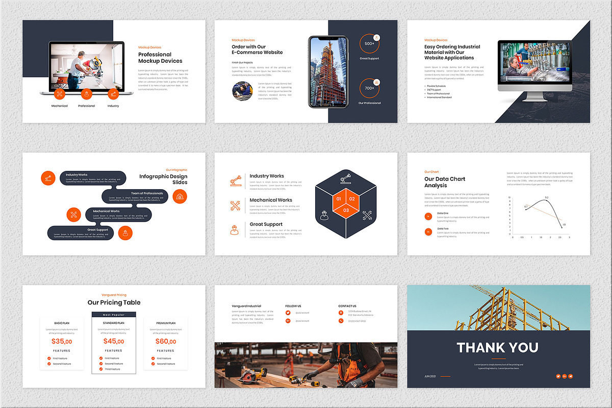 Vanguard – Industrial PPTX Template, a Presentation Template by Premast (Photo 5 of 5)