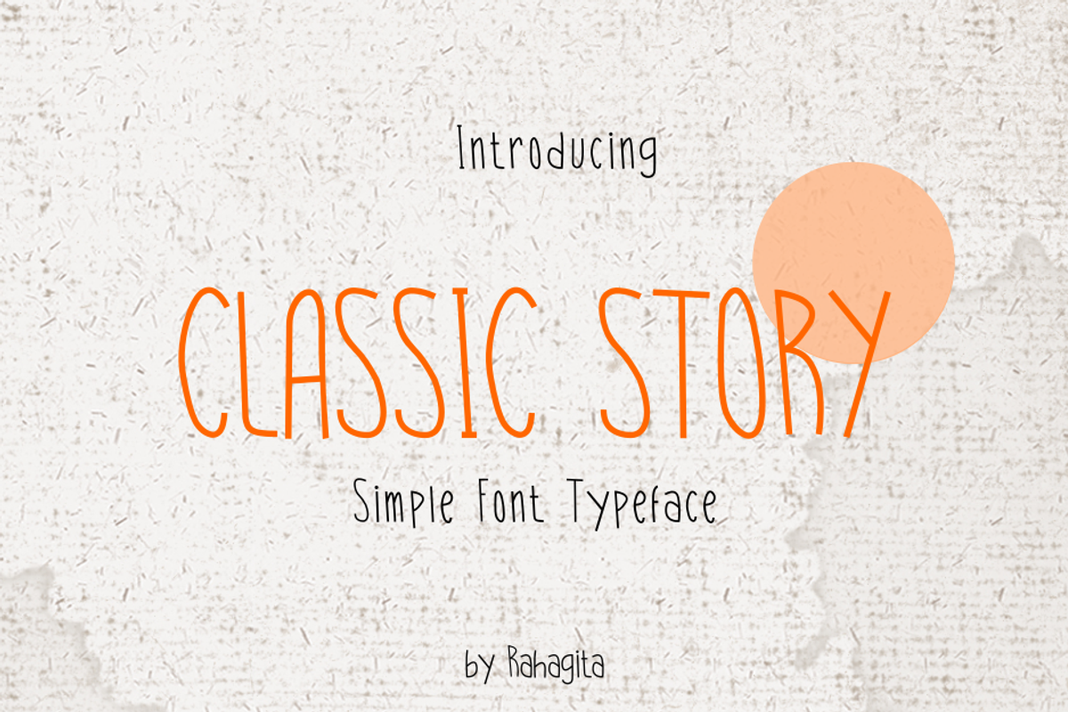Classic Story, a Handwritten Font by Rahagita Studio (Photo 1 of 6)