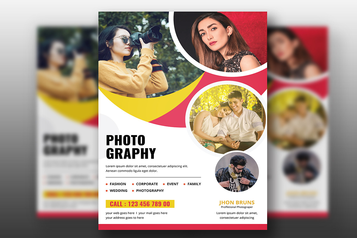 Photography Flyer Template, a Flyer Template by UI_Expert (Photo 2 of 2)