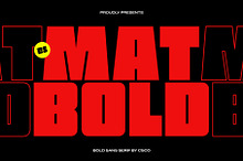CS Matbold – Modern Thick Font