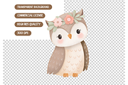 Watercolor Woodland Clipart Bundle, an Illustration by TatiMockup (Thumbnail 4 of 4)