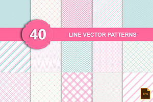 Line vector patterns (40 eps, png)