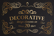 Decorative ornamental elements set, an Object Graphic by Warm Hearted Studio (Thumbnail 1 of 10)
