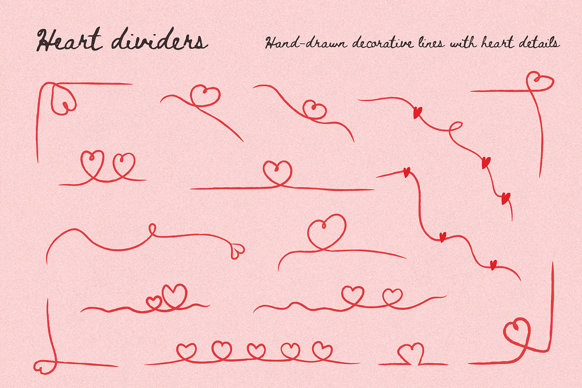 LOVEBOUND Hand Drawn Love Clipart, a Decorative Illustration by millering (Photo 12 of 13)