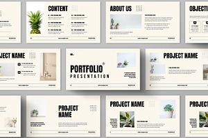 Minimalist Portfolio Presentation, a Presentation Template by ContestDesign