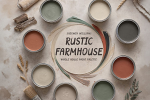 Rustic Farmhouse Paint Color Palette, a Presentation Template by CONCEPT COLORS