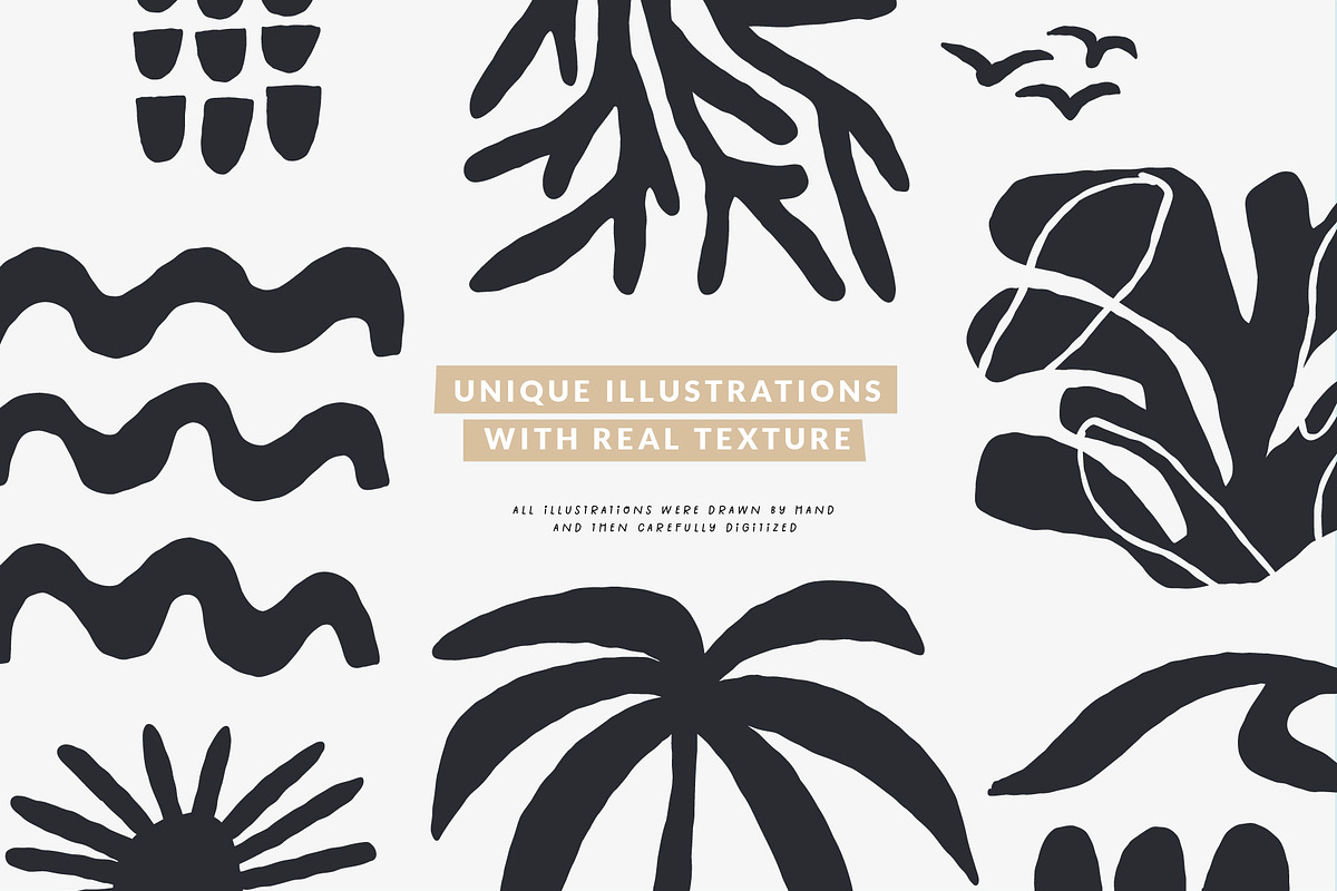 OCEAN VIBES | 180 HAND DRAWN CLIPART, an Object Illustration by Favete Art (Photo 2 of 18)